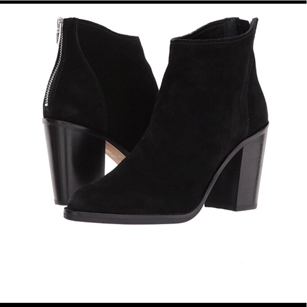 NWT Dolce Vita Stevie Black Suede Ankle Booties